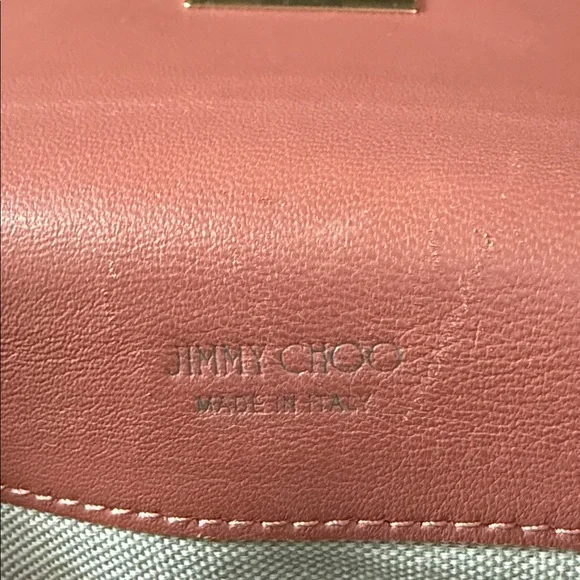 Jimmy Choo Pink Leather Wallet with Gold-Tone Hardware - Picture 8 of 11